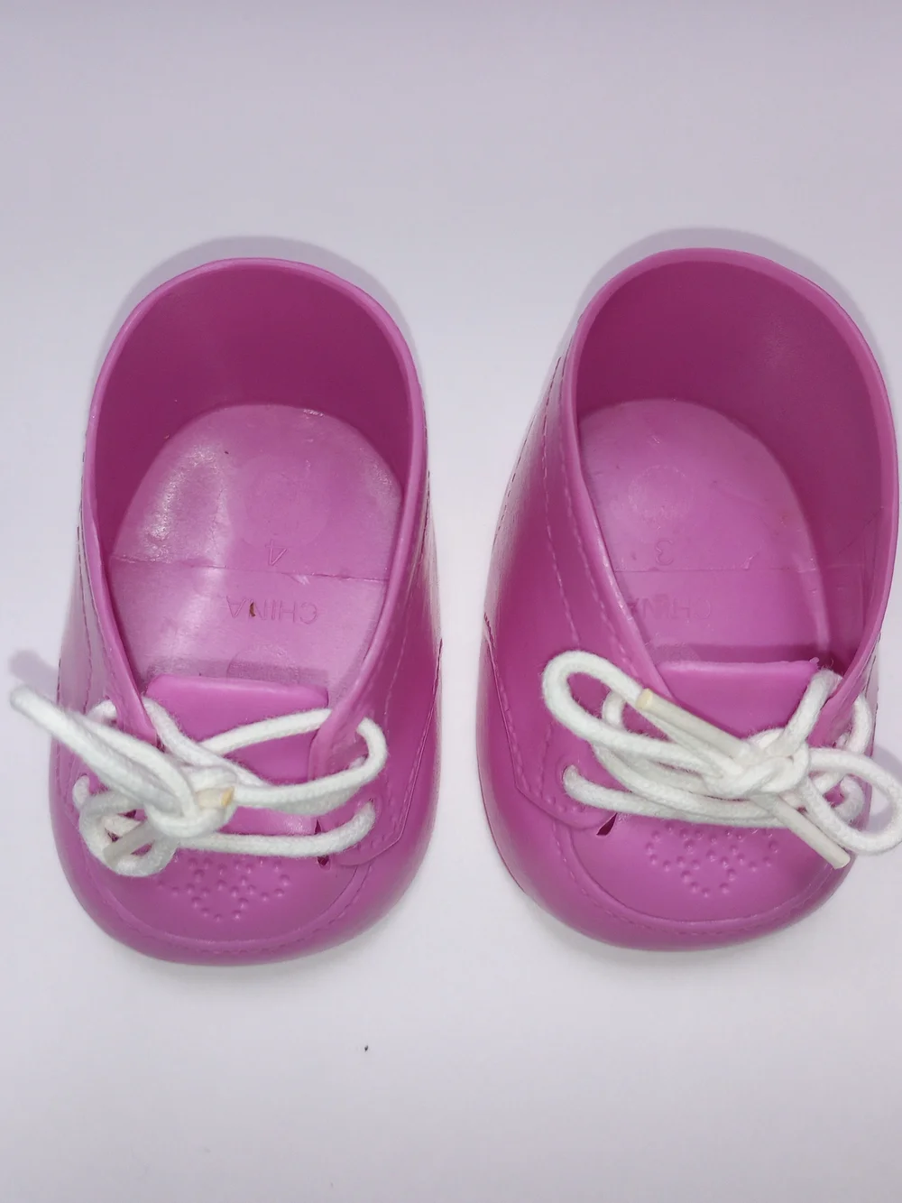 Vintage Cabbage Patch Kids Doll Pink Lace Up Shoes w/ Socks CPK